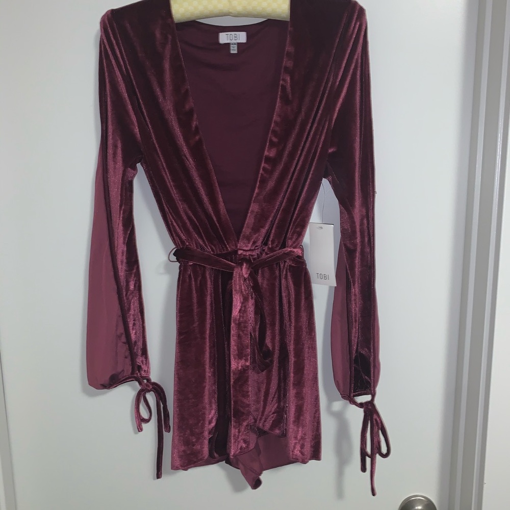 TOBI Velvet Romper